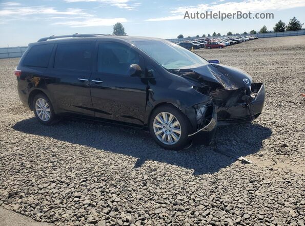 5TDDZ3DC1HS168719 2017 TOYOTA SIENNA Black Delantero derecho