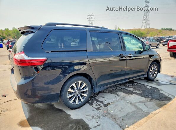 5TDDZ3DC1JS198843 2018 TOYOTA SIENNA Black Հետևի աջ