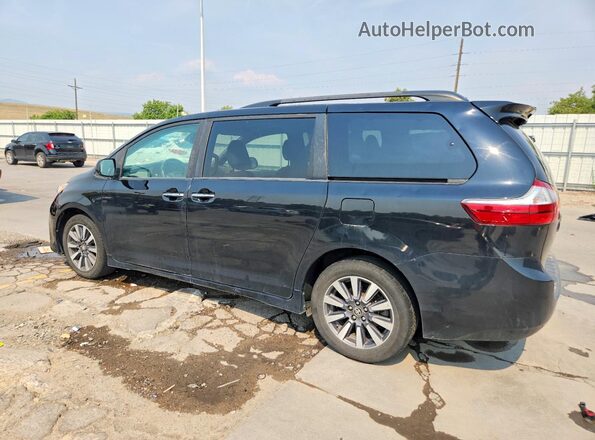 5TDDZ3DC1JS198843 2018 TOYOTA SIENNA Black Հետևի ձախ