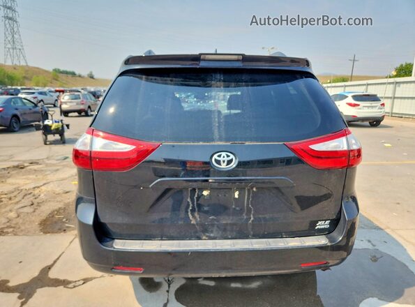 5TDDZ3DC1JS198843 2018 TOYOTA SIENNA Black Հետևի տեսք