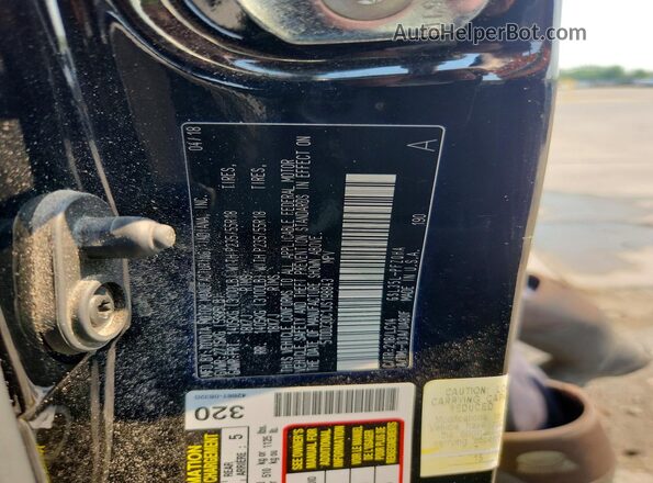 5TDDZ3DC1JS198843 2018 TOYOTA SIENNA Black VIN կոդի պիտակի տեսք