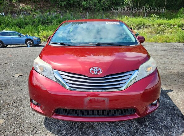 5TDDZ3DC2HS150424 2017 TOYOTA SIENNA Red Вид спереду