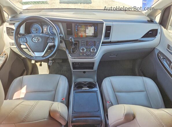 5TDDZ3DC2HS157020 2017 TOYOTA SIENNA White Առջևի վահանակի տեսք
