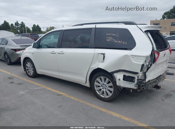 5TDDZ3DC2HS169961 2017 TOYOTA SIENNA White Задня ліва чверть