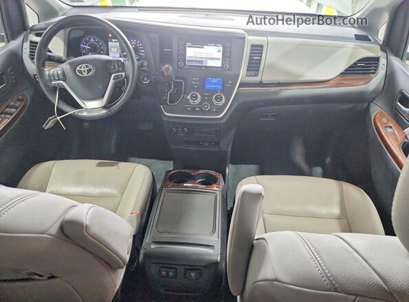 5TDDZ3DC3LS241453 2020 TOYOTA SIENNA Gray Առջևի վահանակի տեսք