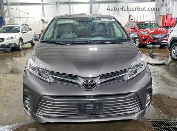 5TDDZ3DC3LS248693 2020 TOYOTA SIENNA Gray წინა ხედი