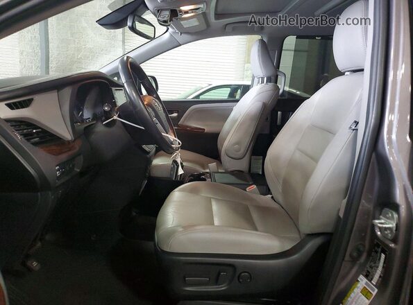 5TDDZ3DC3LS248693 2020 TOYOTA SIENNA Gray წინა სალონის ხედი