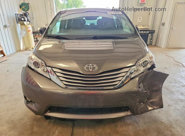 5TDDZ3DC4HS161019 2017 TOYOTA SIENNA Gray Вид спереду