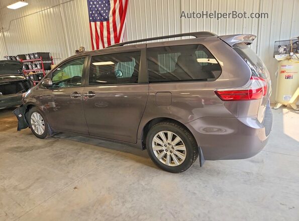 5TDDZ3DC4HS161019 2017 TOYOTA SIENNA Gray Задня ліва чверть