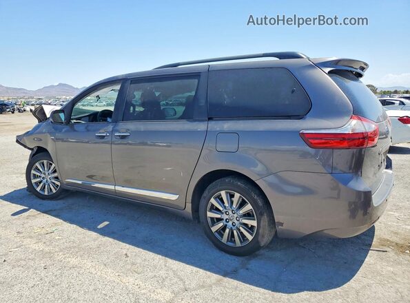 5TDDZ3DC4HS172019 2017 TOYOTA SIENNA Gray უკანა მარცხენა