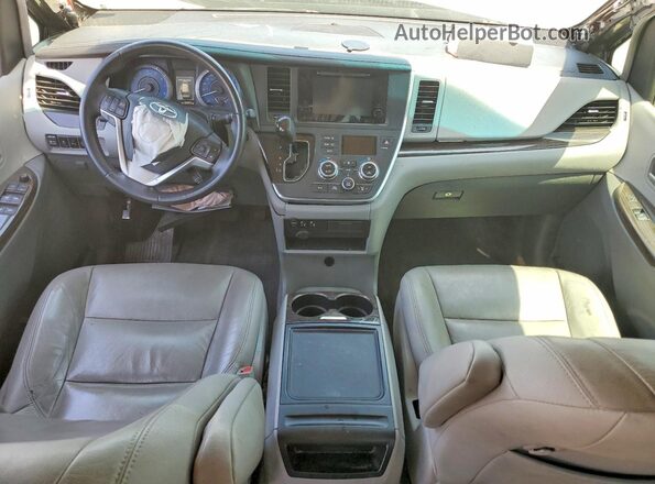 5TDDZ3DC4HS172019 2017 TOYOTA SIENNA Gray წინა პანელის ხედი