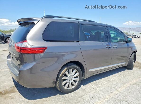 5TDDZ3DC4HS172019 2017 TOYOTA SIENNA Gray უკანა მარჯვენა