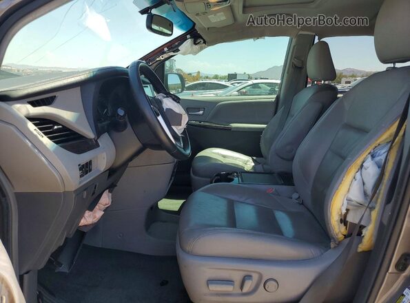 5TDDZ3DC4HS172019 2017 TOYOTA SIENNA Gray წინა სალონის ხედი