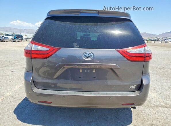 5TDDZ3DC4HS172019 2017 TOYOTA SIENNA Gray უკანა ხედი