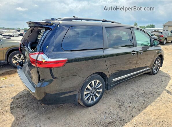 5TDDZ3DC4JS189702 2018 TOYOTA SIENNA Black უკანა მარჯვენა
