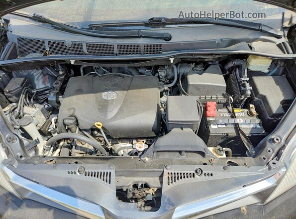 5TDDZ3DC4JS189702 2018 TOYOTA SIENNA Black ძრავის განყოფილების ხედი