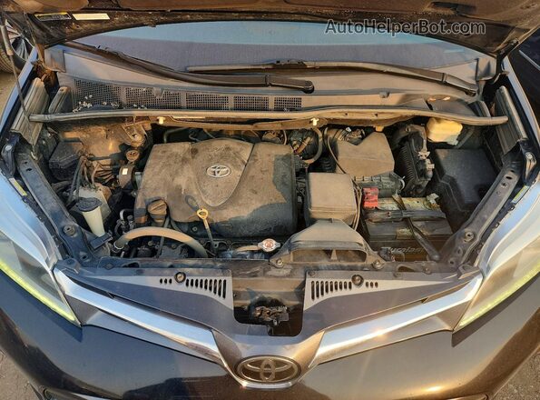 5TDDZ3DC5KS211577 2019 TOYOTA SIENNA Black Engine compartment view