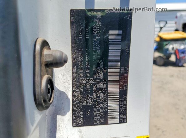 5TDDZ3DC6LS238479 2020 TOYOTA SIENNA White VIN կոդի պիտակի տեսք
