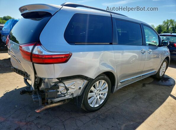 5TDDZ3DC7HS167557 2017 TOYOTA SIENNA Silver Задня права чверть