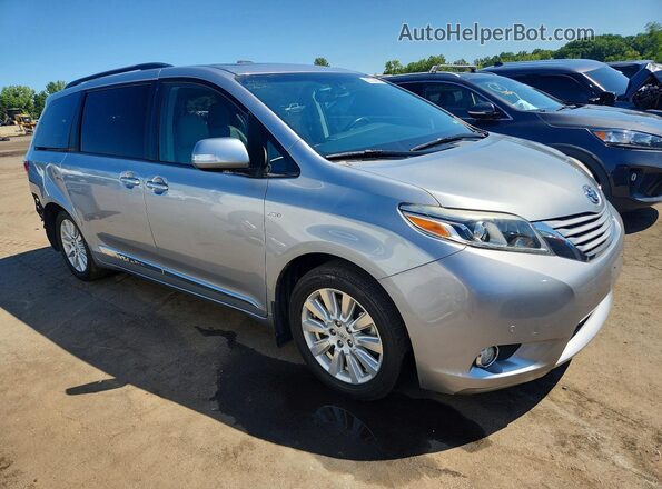 5TDDZ3DC7HS167557 2017 TOYOTA SIENNA Silver Передня права чверть
