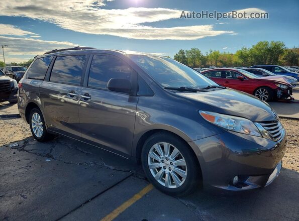 5TDDZ3DC7HS182897 2017 TOYOTA SIENNA Gray Առջևի աջ