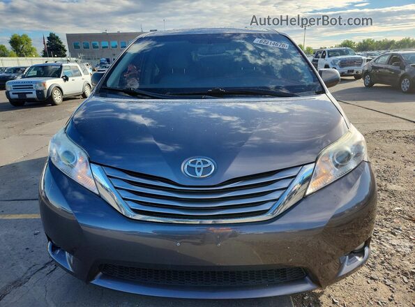 5TDDZ3DC7HS182897 2017 TOYOTA SIENNA Gray Դիմացի տեսք