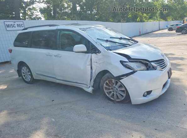 5TDDZ3DC8HS174422 2017 TOYOTA SIENNA White Передня права чверть