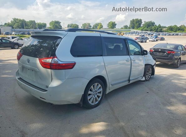 5TDDZ3DC8HS174422 2017 TOYOTA SIENNA White Задня права чверть