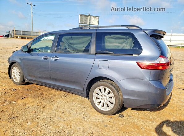 5TDDZ3DC9HS155796 2017 TOYOTA SIENNA Синий Задняя левая четверть