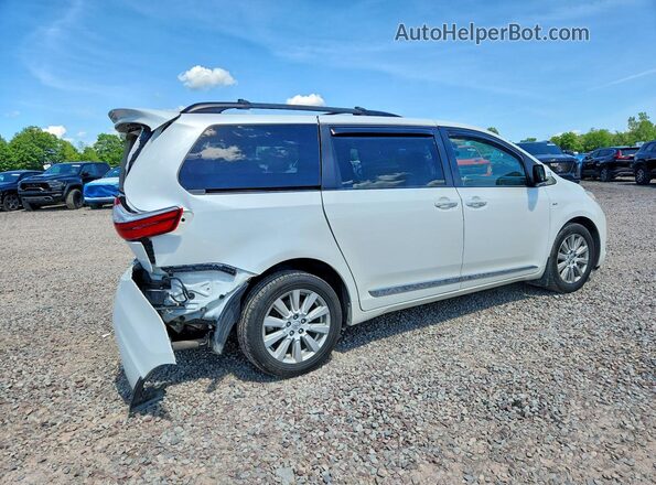 5TDDZ3DC9HS156334 2017 TOYOTA SIENNA White Задня права чверть