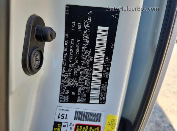 5TDDZ3DC9HS156334 2017 TOYOTA SIENNA White Вид наклейки з VIN-кодом