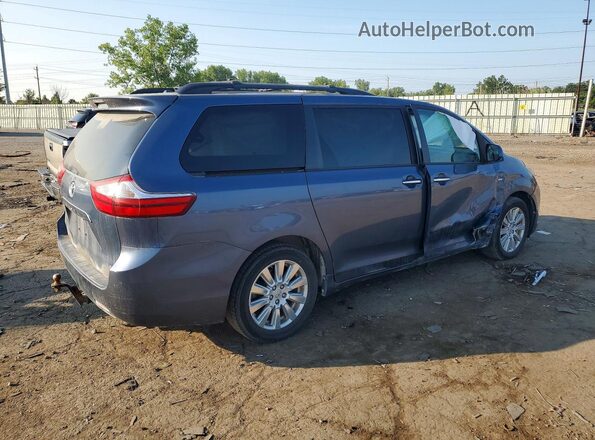 5TDDZ3DC9HS158813 2017 TOYOTA SIENNA Синий Задняя правая четверть