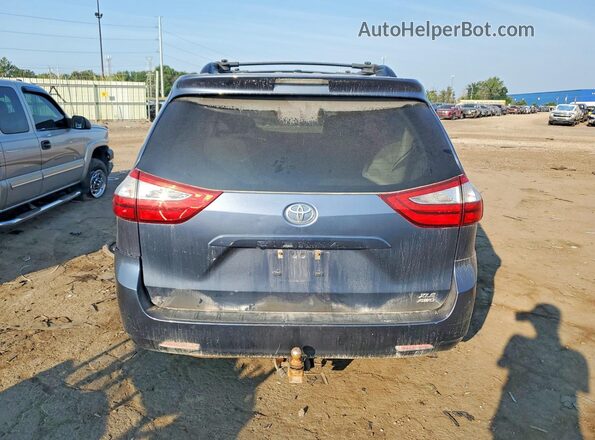 5TDDZ3DC9HS158813 2017 TOYOTA SIENNA Синий Вид сзади