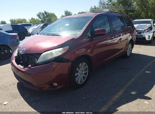 5TDDZ3DCXHS151868 2017 TOYOTA SIENNA Красный Передняя левая четверть