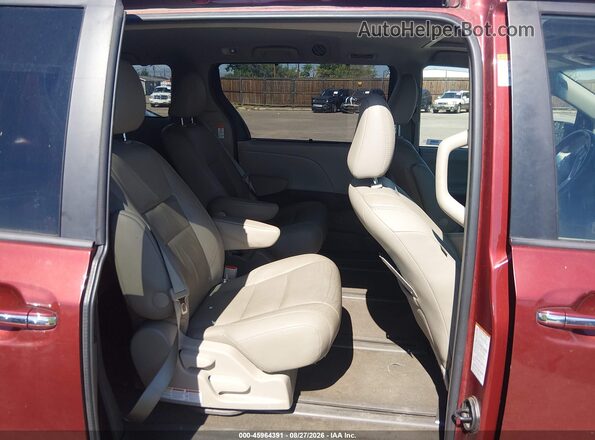 5TDDZ3DCXHS151868 2017 TOYOTA SIENNA Красный Вид наклейки с VIN-кодом