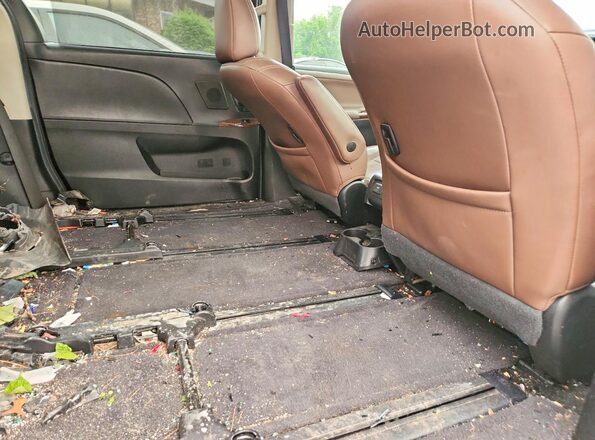 5TDDZ3DCXHS152874 2017 TOYOTA SIENNA Tan Widok tylnych siedzeń