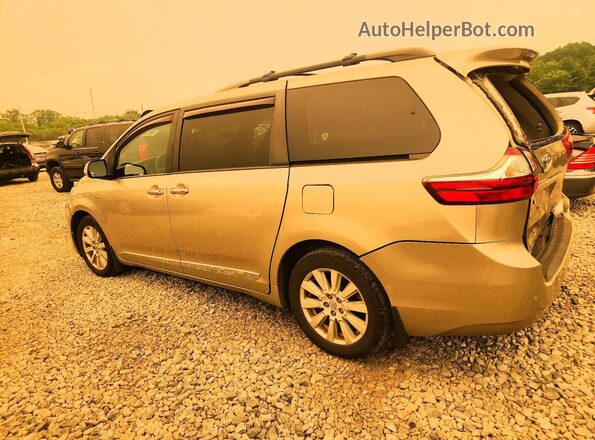 5TDDZ3DCXHS152874 2017 TOYOTA SIENNA Tan Tył lewy