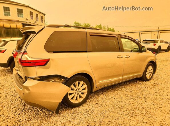 5TDDZ3DCXHS152874 2017 TOYOTA SIENNA Tan Tył prawy