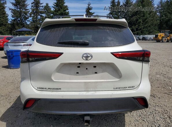 5TDDZRBH0MS129549 2021 TOYOTA HIGHLANDER White უკანა ხედი