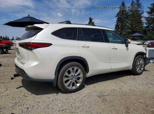 5TDDZRBH0MS129549 2021 TOYOTA HIGHLANDER White უკანა მარჯვენა