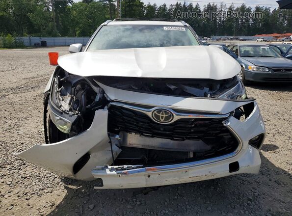 5TDDZRBH0MS129549 2021 TOYOTA HIGHLANDER White წინა ხედი