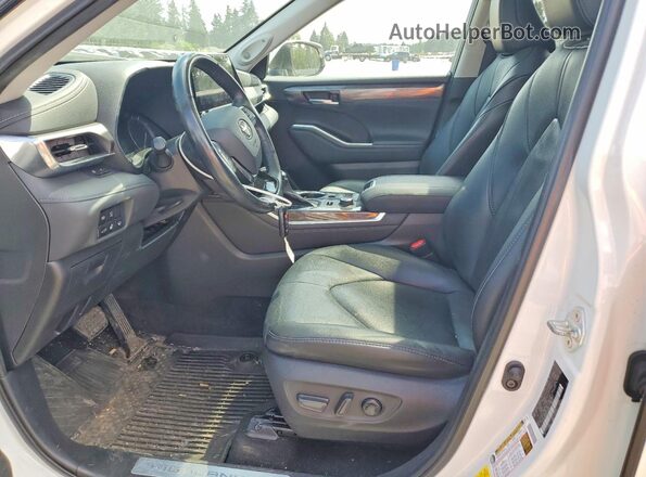 5TDDZRBH0MS129549 2021 TOYOTA HIGHLANDER White წინა სალონის ხედი