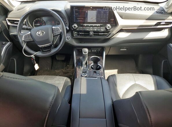 5TDDZRBH0MS129549 2021 TOYOTA HIGHLANDER White წინა პანელის ხედი