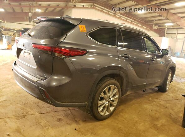 5TDDZRBH1LS018393 2020 TOYOTA HIGHLANDER Gray Rear right