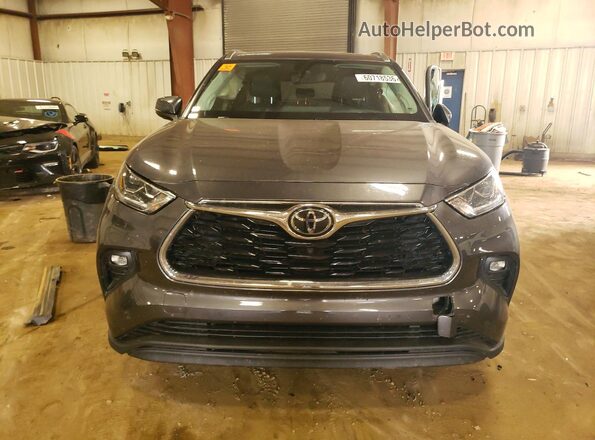 5TDDZRBH1LS018393 2020 TOYOTA HIGHLANDER Gray Front view