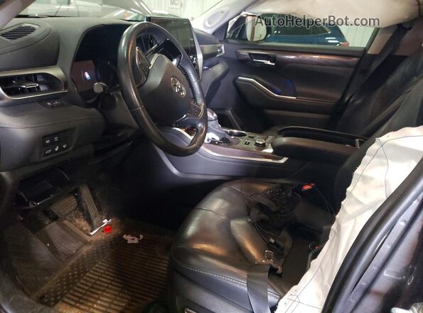 5TDDZRBH1LS018393 2020 TOYOTA HIGHLANDER Gray Front interior view