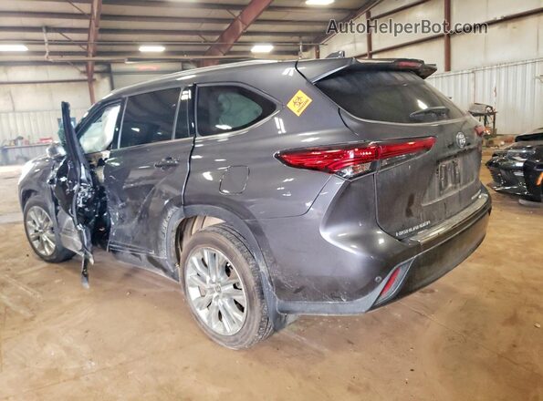 5TDDZRBH1LS018393 2020 TOYOTA HIGHLANDER Gray Rear left