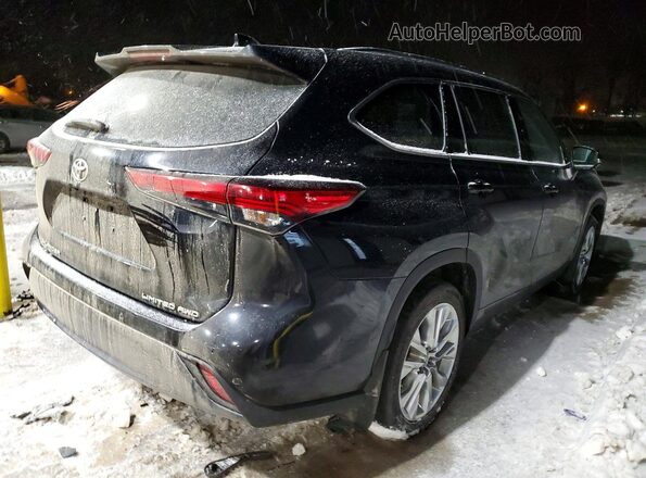 5TDDZRBH1LS037879 2020 TOYOTA HIGHLANDER Black Հետևի աջ