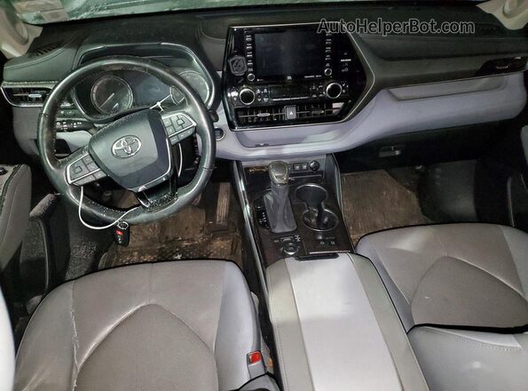 5TDDZRBH1LS037879 2020 TOYOTA HIGHLANDER Black Առջևի վահանակի տեսք