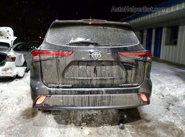 5TDDZRBH1LS037879 2020 TOYOTA HIGHLANDER Black Հետևի տեսք